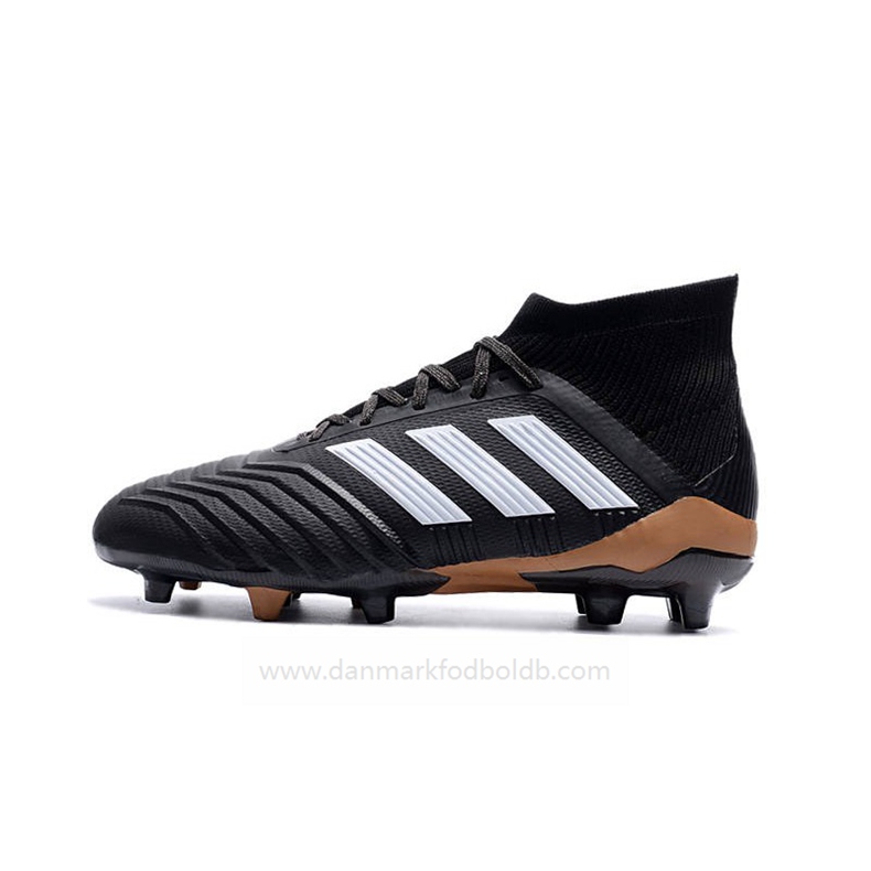 Adidas Predator 18.1 FG Fodboldstøvler Herre – Sort hvid Guld